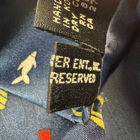 Vintage Droopy Dog Scuba Golf Blue Neck Tie Ocean - Picture 8 of 8